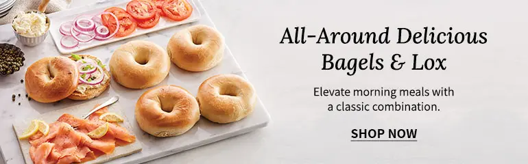 All around delicious bagel and lox ad
