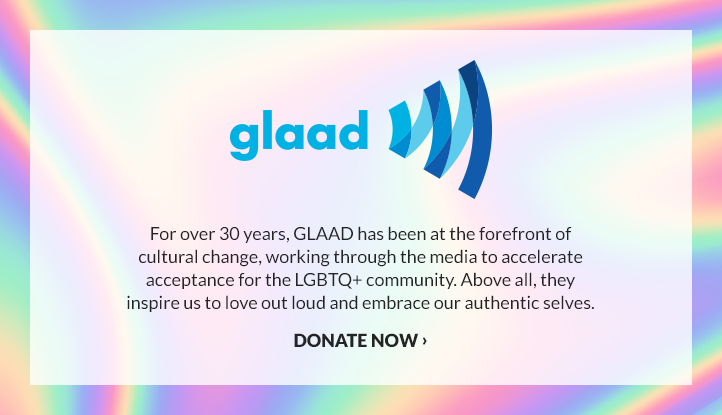 Shop Glaad Pride Collection Banner ad
