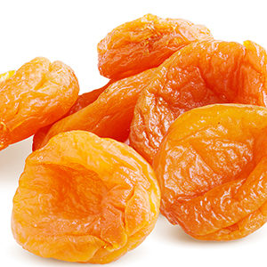 A photo of dried fruit with dried apricots