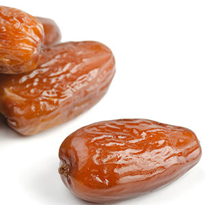 A photo of dried fruit with a few dates