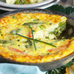 A photo of frittata in a pan