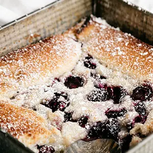 A photo of june recipes with a cherry cobbler