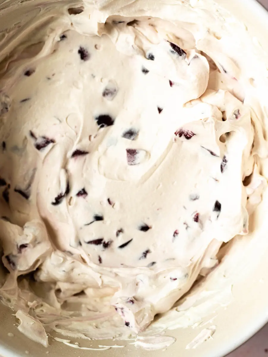 Photo of eclair filling in a bowl.