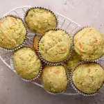 Savory Zucchini Carrot Muffins