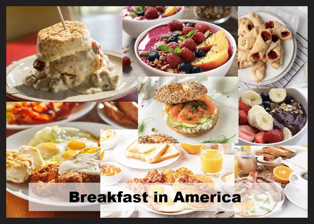 Breakfast around the world with dishes from America