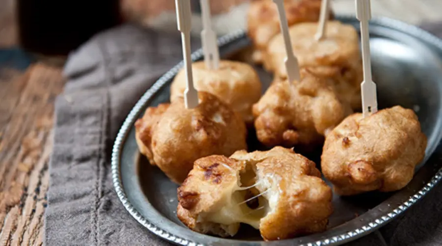 Beer-Battered Stout Cheddar Grilled Cheese and Beer Bread Bites Recipe