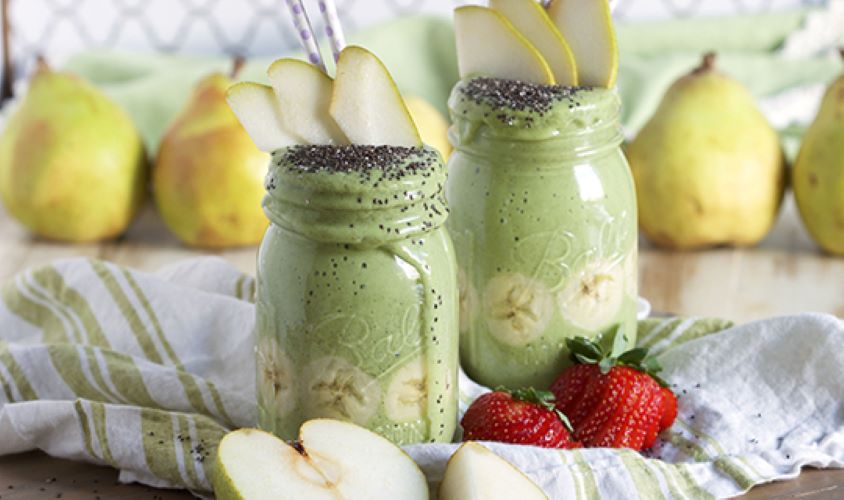 Pear Ginger Green Smoothie