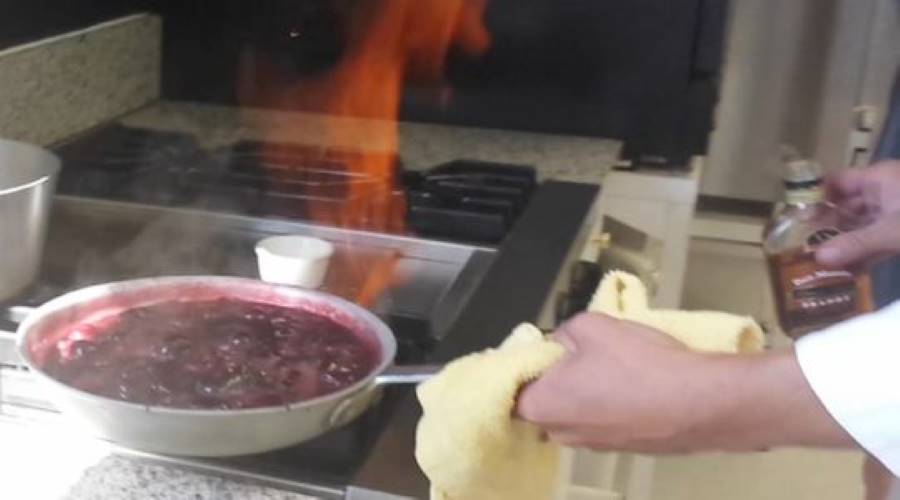Sweet Cherry Jubilee Flambe recipe at Harry & David