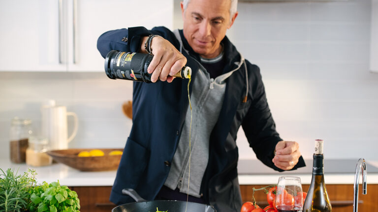 Entertaining ideas with Geoffrey Zakarian cooking.