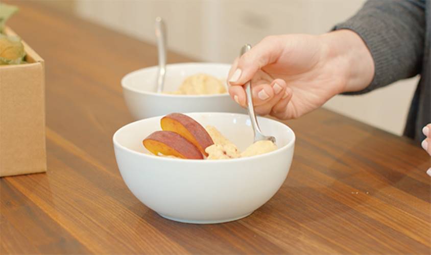 peach nice cream recipe