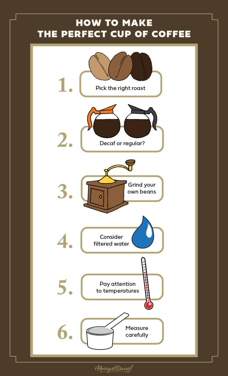 how to make coffee Infographic vertical