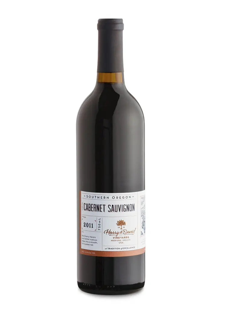 Wine label of a bottle of Harry & David Cabernet Sauvignon