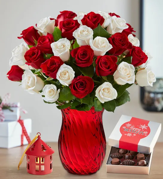 christmas gift ideas for her peppermint rose bouquet