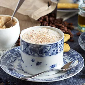 December recipes with a hot buttered rum coffee.