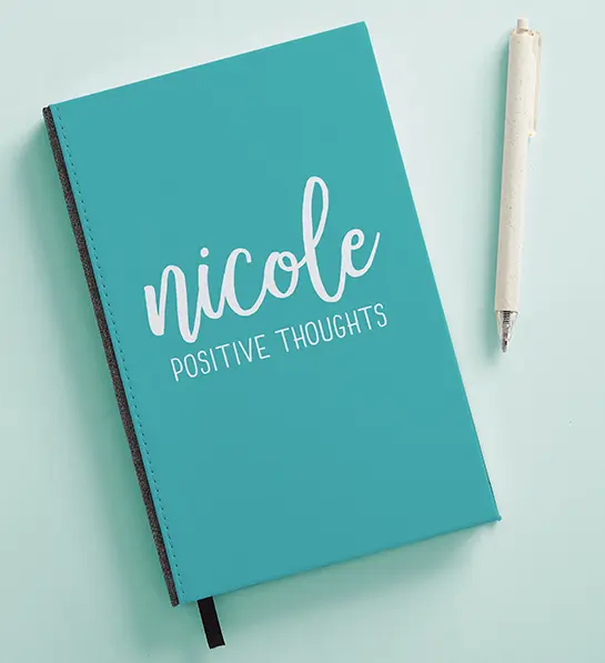 Gifts for coworkers with a personalized journal