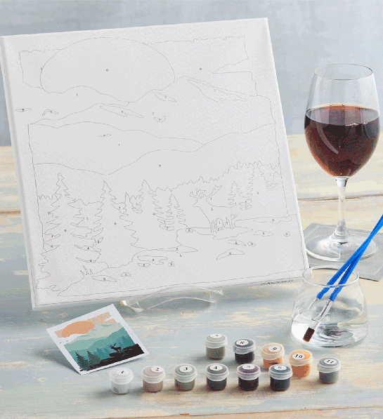 Paint and sip kit. 