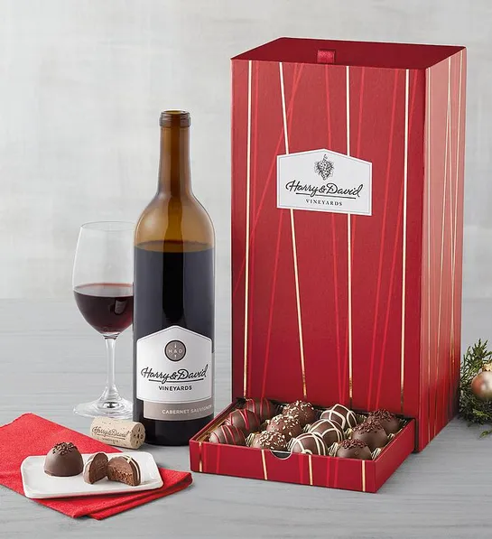 last minute gift ideas cabernet sauvignon truffle gift