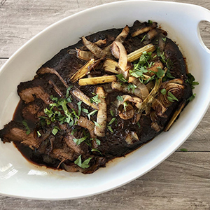 winter recipes balsamic glaze brisket