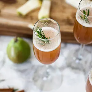 winter recipes pear bellini