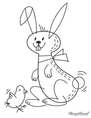 Easter Printable Coloring Page 1