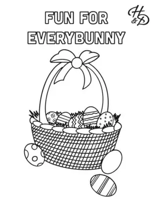 Easter Printable Coloring Page 4