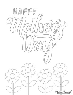 Mothers Day Coloring Page 1