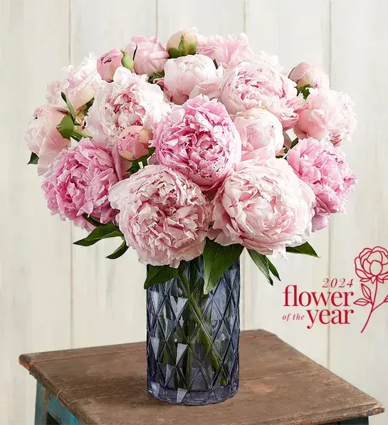 Best gifts with a bouquet of peonies.