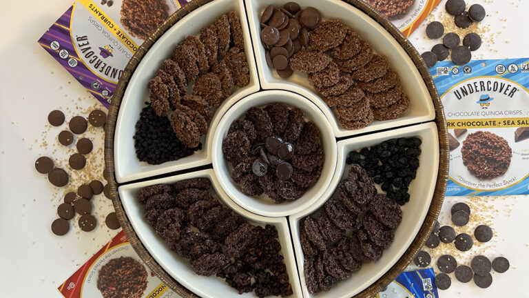 Undercover Snacks on a table.