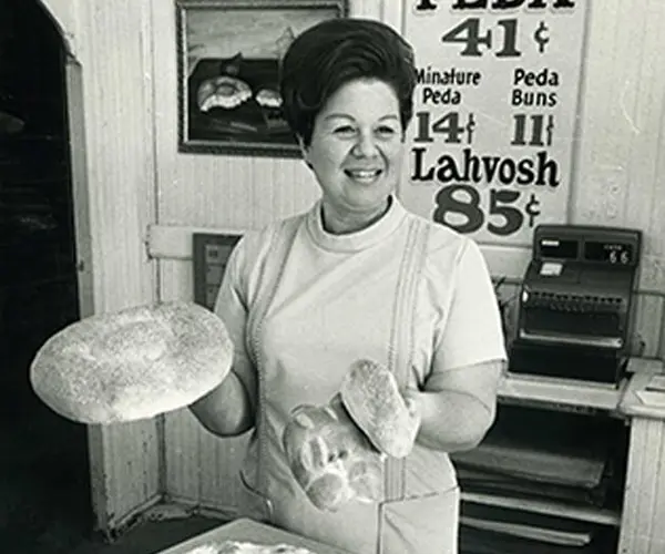 valley lahvosh baking company woman with bread