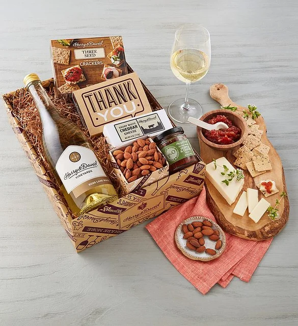 administrative professionals day gift ideas snacks with wine
