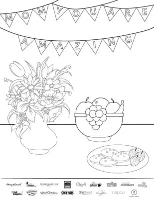 harry & David Mothers Day Printable Coloring Page