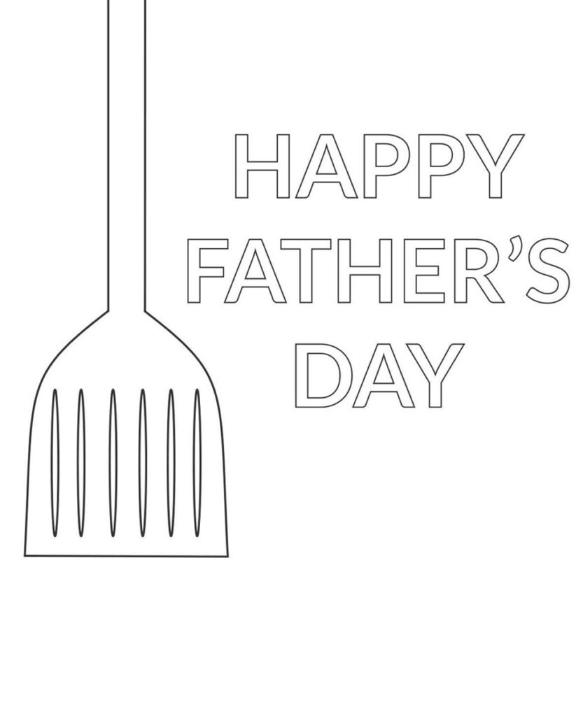 Fathers Day Coloring Card 4 Thumb rev