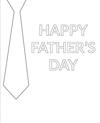 Fathers Day Coloring Card 5 Thumb