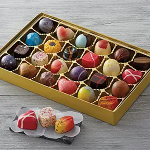 Belgian chocolate artisan truffles.