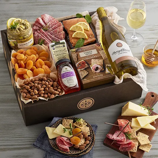 Chardonnay wine pairing collection box.