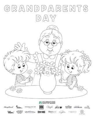 Grandparents Day Coloring Page Enterprise