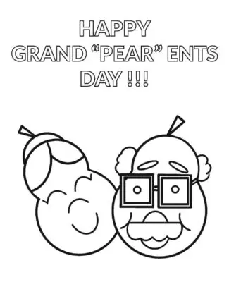 Grandparents Day 1 Printable Coloring Page