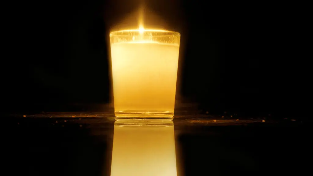 Fahrzeit Candle for sitting shiva.