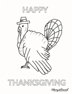 Harry and David Thanksgiving Coloring Page 4