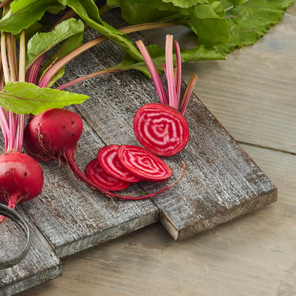 candy cane beets from The Chef's Garden