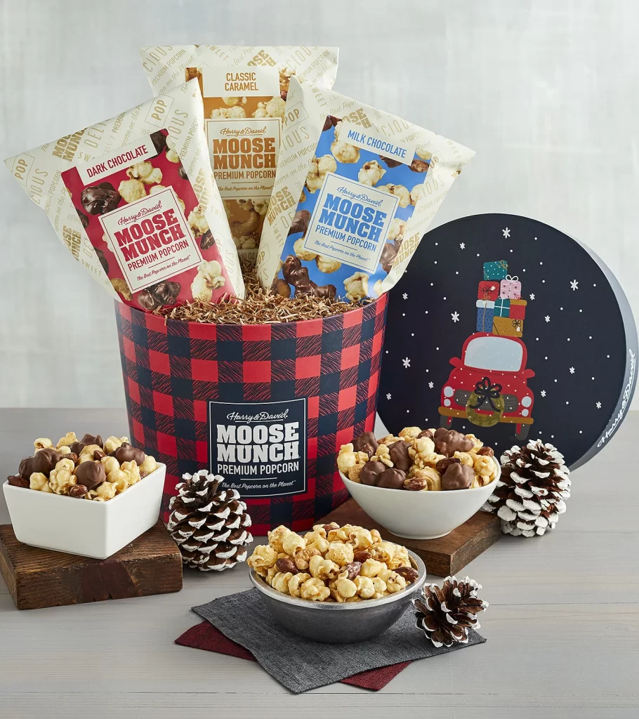 gifts under 50 moose munch popcorn holiday drum