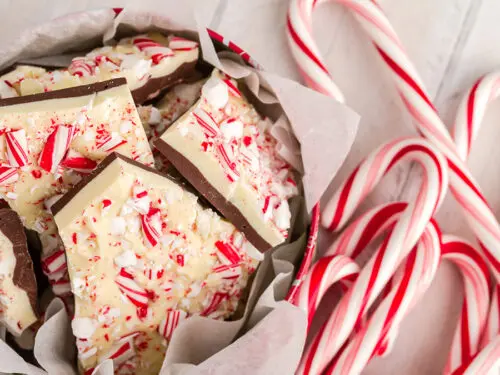 history of peppermint bark and canes