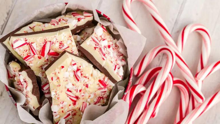 history of peppermint bark and canes