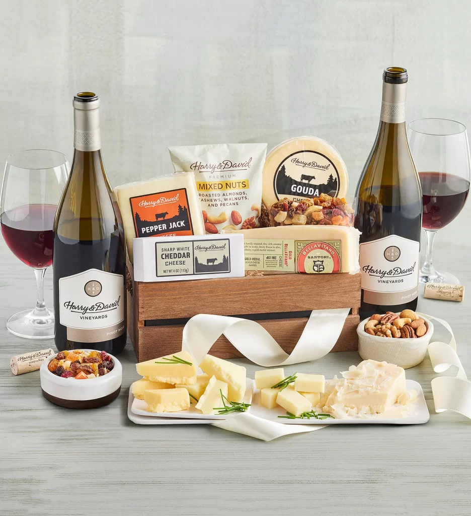 Sparkling Wine And Snacks - Anniversary Gift Baskets For Couples To Japan