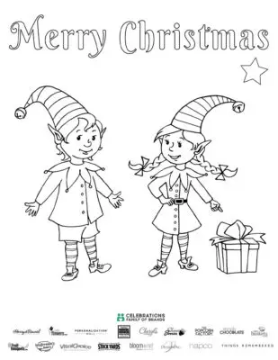 Enterprise Christmas Elves Printable Page