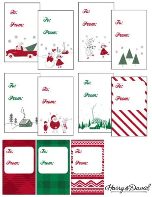 Harry & David Christmas Gift Tags